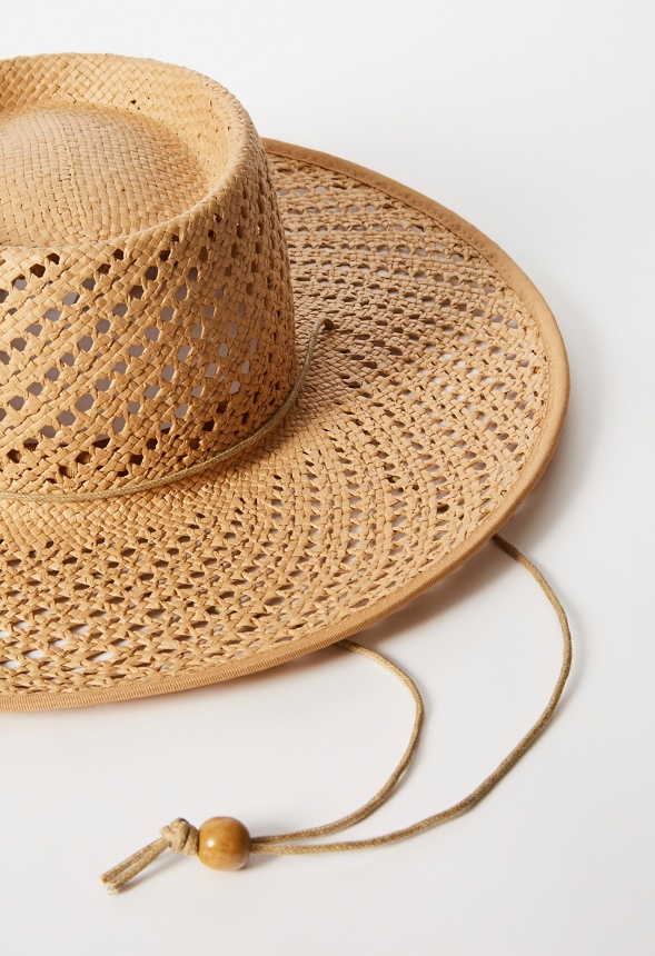Straw Woven Hat With Band