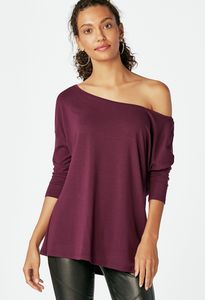 slouchy off the shoulder tee