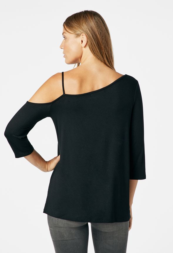 asymmetrical off the shoulder top