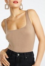 Square Neck Rib Bodysuit