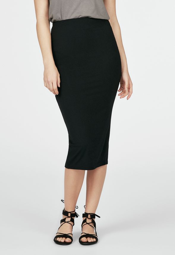 Knit Midi Skirt in Knit Midi Skirt - Get great deals at JustFab