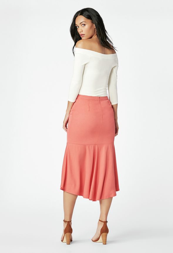 Ruffle Hem Skirt in Ruffle Hem Skirt - Get great deals at JustFab