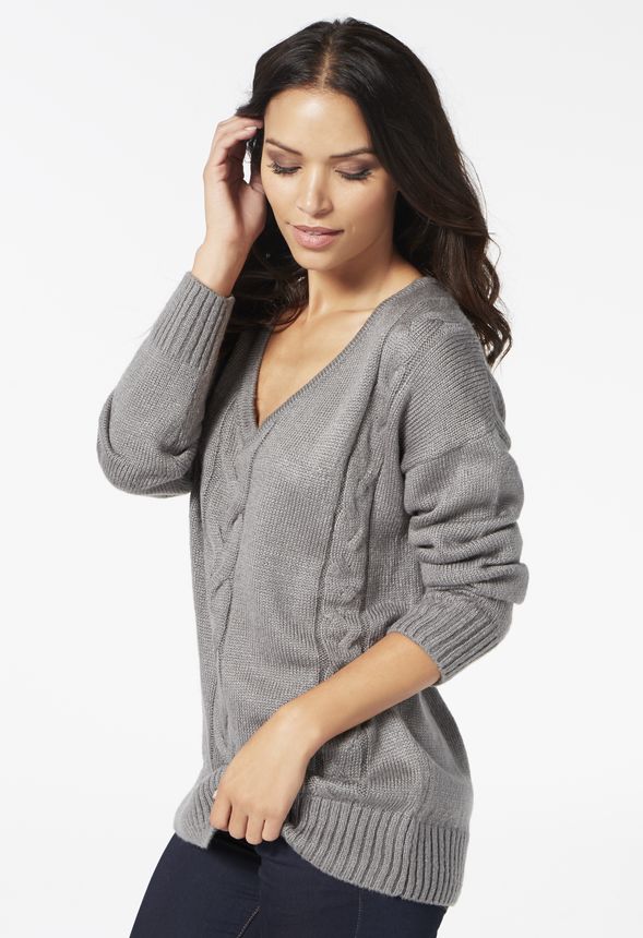 Low V-Neck Sweater in Low V-Neck Sweater - Get great deals at JustFab