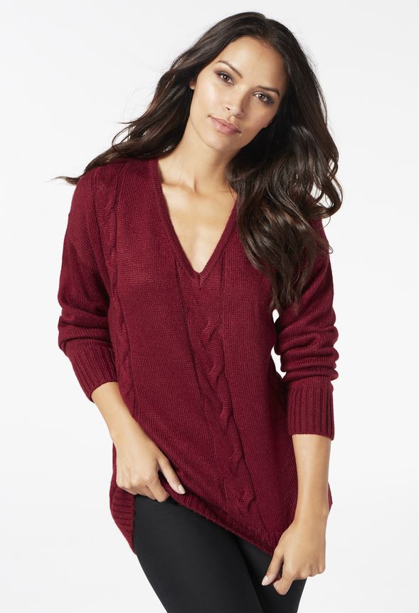 Low V-Neck Sweater in Low V-Neck Sweater - Get great deals at JustFab