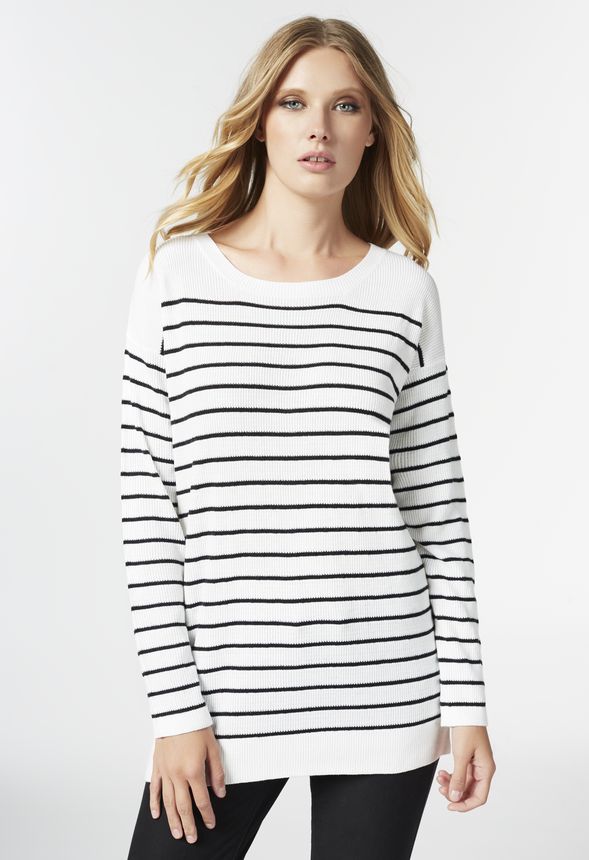 Striped Tunic in Striped Tunic - Get great deals at JustFab