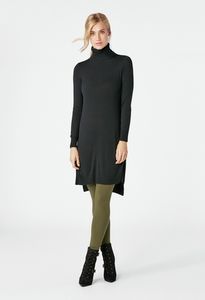 Long Tunic Sweater in Black - Get great deals at JustFab