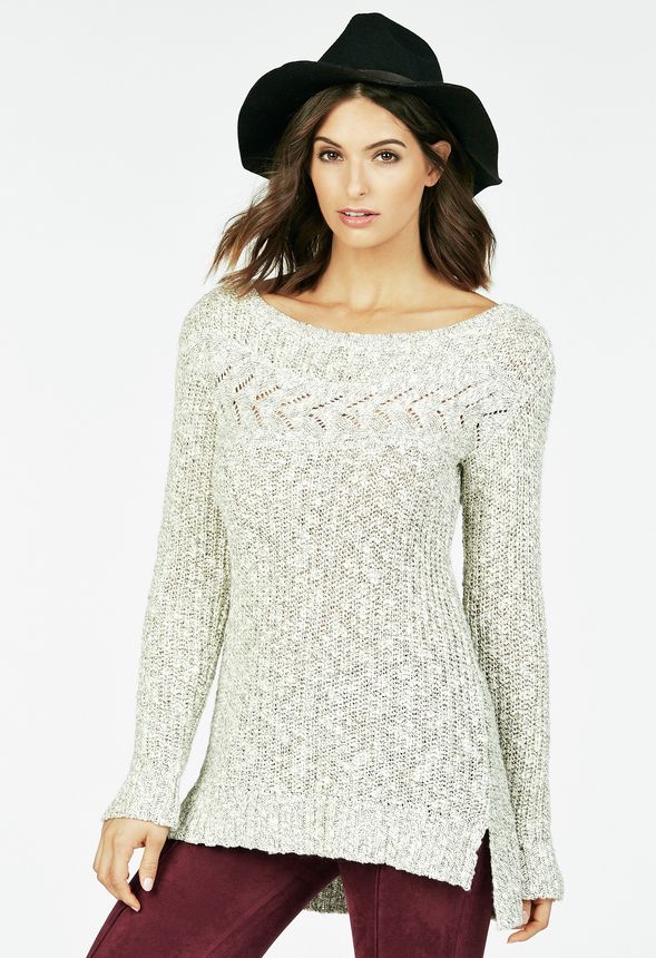 Wide Boatneck Sweater in Wide Boatneck Sweater - Get great deals at JustFab