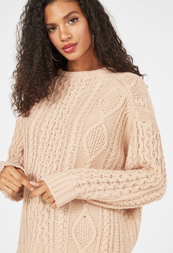 Cozy Oversized Sweater in ROSE SMOKE Get great deals at JustFab