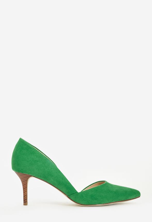 kelly green high heels