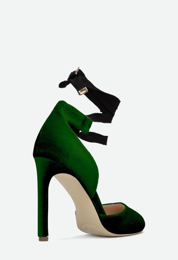 Susie Pump in Green - Get great deals at JustFab