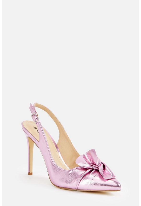 pumps with bow on back