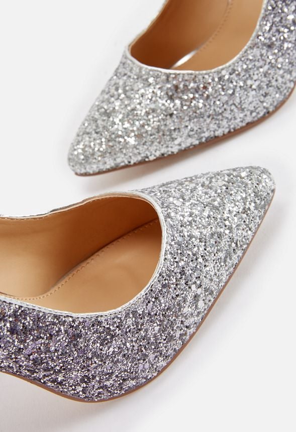 Veronica Stiletto Pump in Silver Ombre - Get great deals at JustFab