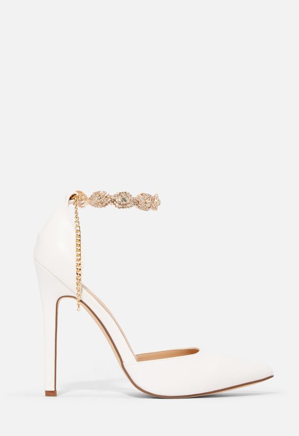 embellished ankle heels