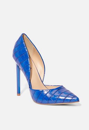 royal blue pumps wide width