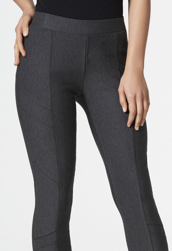 Seamed Legging in Charcoal Heather - Get great deals at JustFab