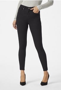 womens black high waisted jeggings