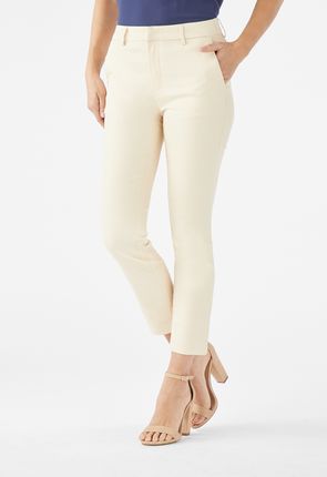 Modern Slim Trousers in PEBBLE - Get great deals at JustFab