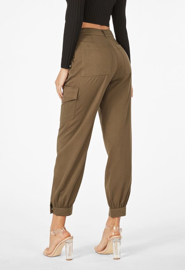 Cargo Joggers in Olive - Get great deals at JustFab