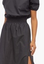 Poplin Side Slit Maxi Skirt