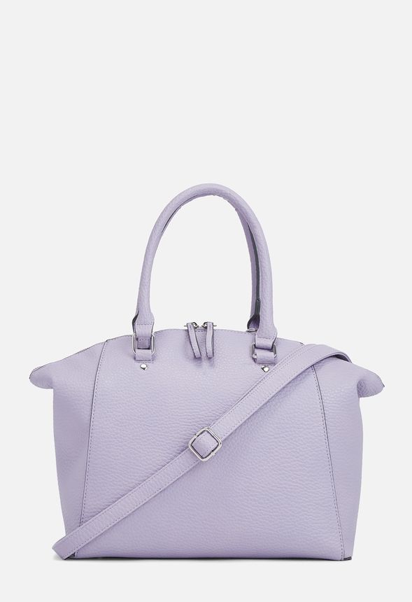 Simon Satchel With Tassel in Lilac - Get great deals at JustFab