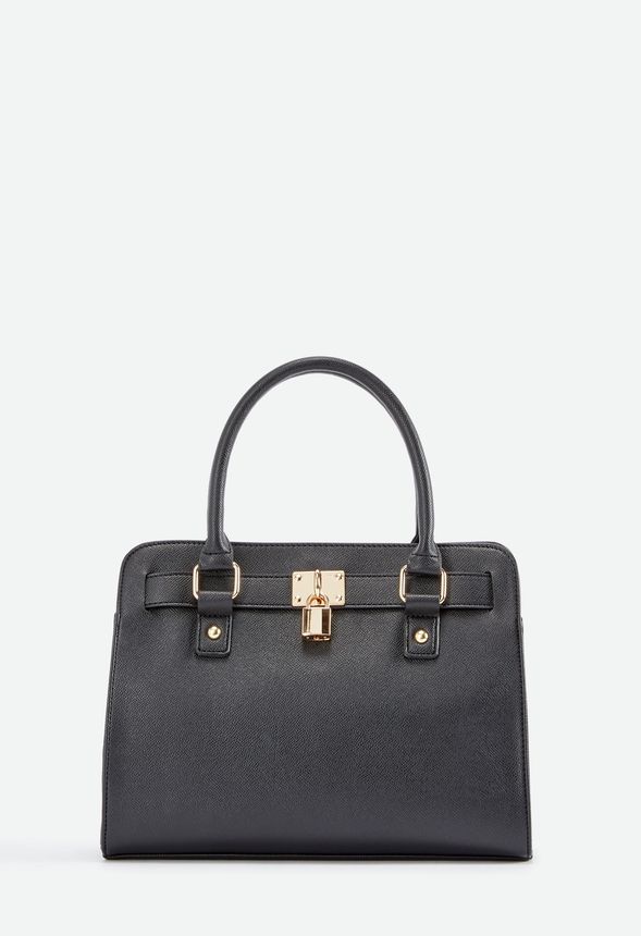Working Woman Satchel in Black - Get great deals at JustFab