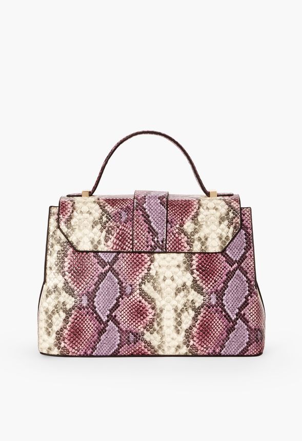 Renewed Vintage Satchel Bags & Accessories in Purple Multi-Snake - Get ...