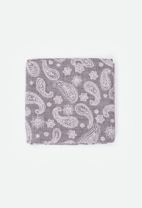 Bandane 100% Cotone Unisex Con Motivo Paisley E Tinta Unica Fazzoletto - Foto 13