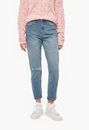 High-Waisted Tapered Denim Jeans
