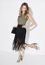 Midi Fringe Skirt