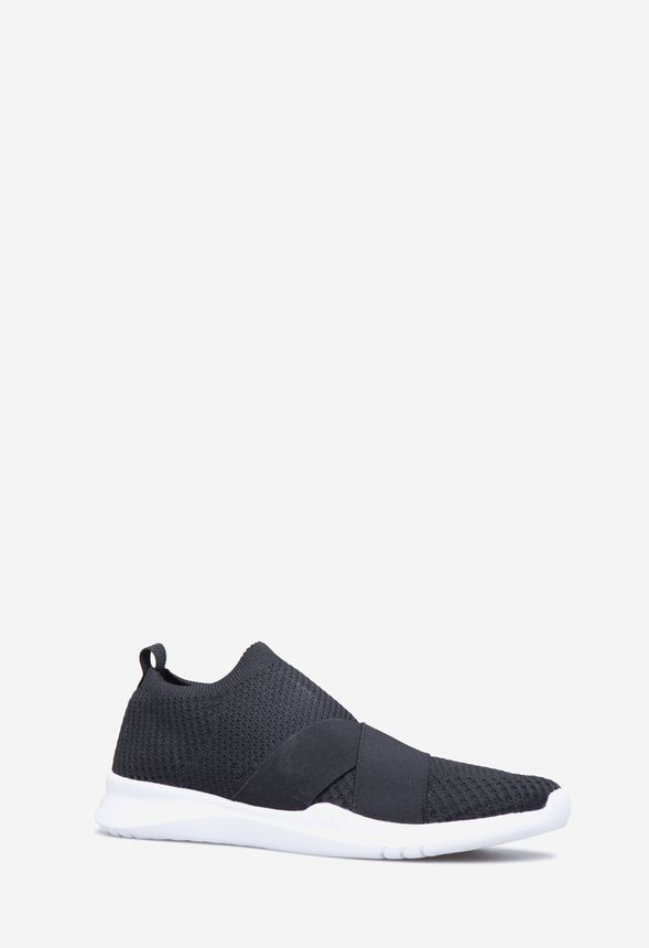 Selita Strap Sneaker in Black/White - Get great deals at JustFab