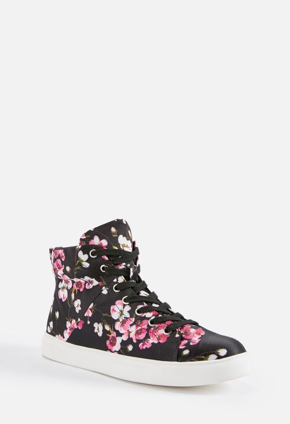 floral high top sneakers