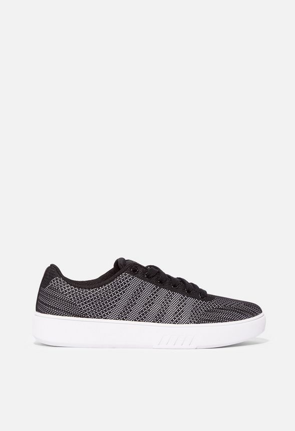 K-Swiss Court Addison Knit Sneaker in Black - Get great deals at JustFab