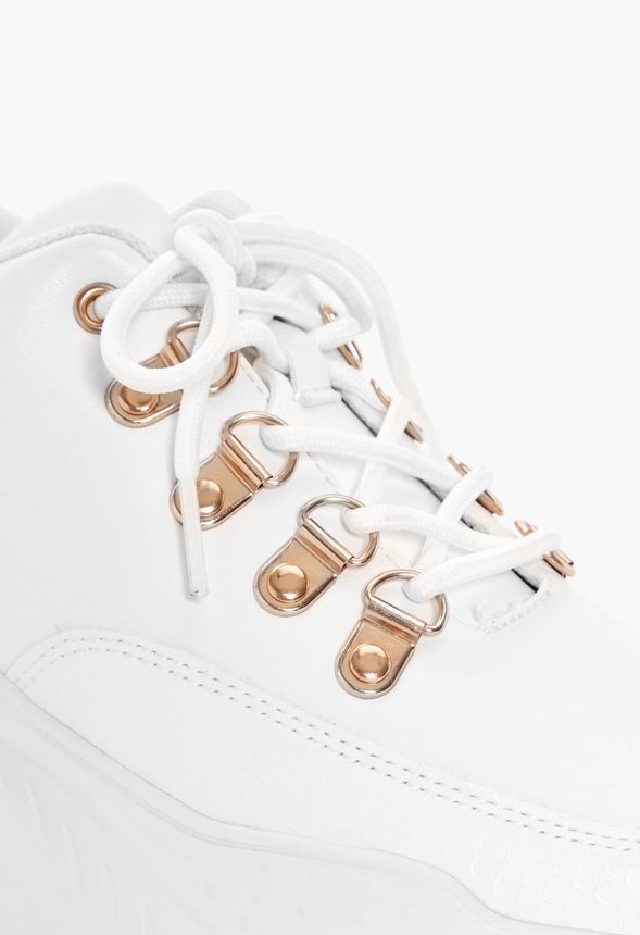Tova Fashion Sneaker in White - Get great deals at JustFab
