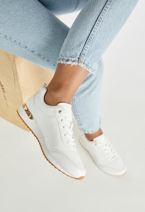 Verlyn Platform Sneaker in White - Get great deals at JustFab