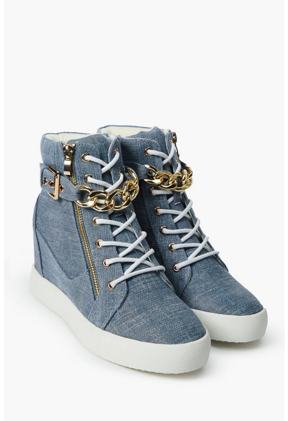 Aleale High Top Sneaker in CHAMBRAY Get deals at JustFab