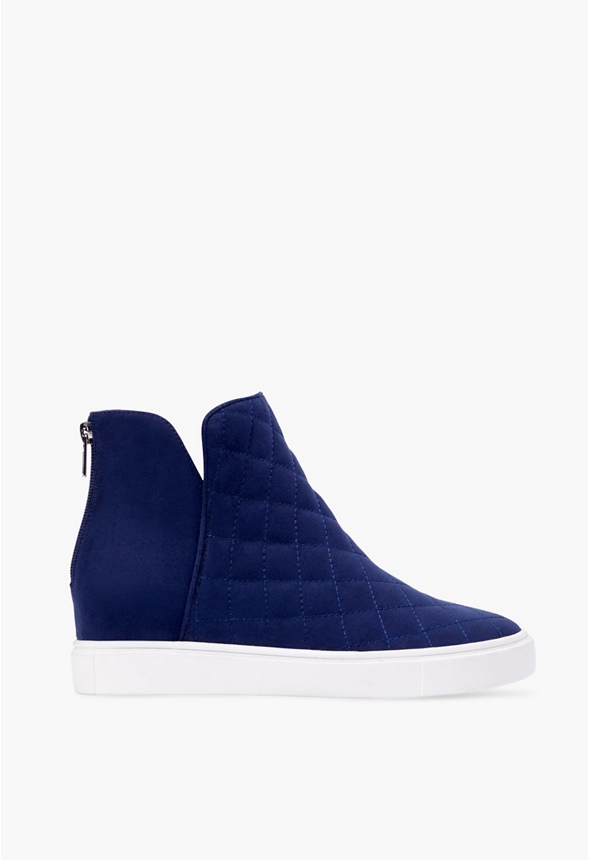 Culling The trail B.C. Jenny Quilted Hidden Wedge Sneaker in Nice Blue - Get great deals at JustFab