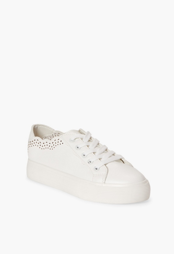 Impossible Bathtub As fast as a flash Jordan Eyelet Platform Sneaker in Bright White - Get great deals at JustFab