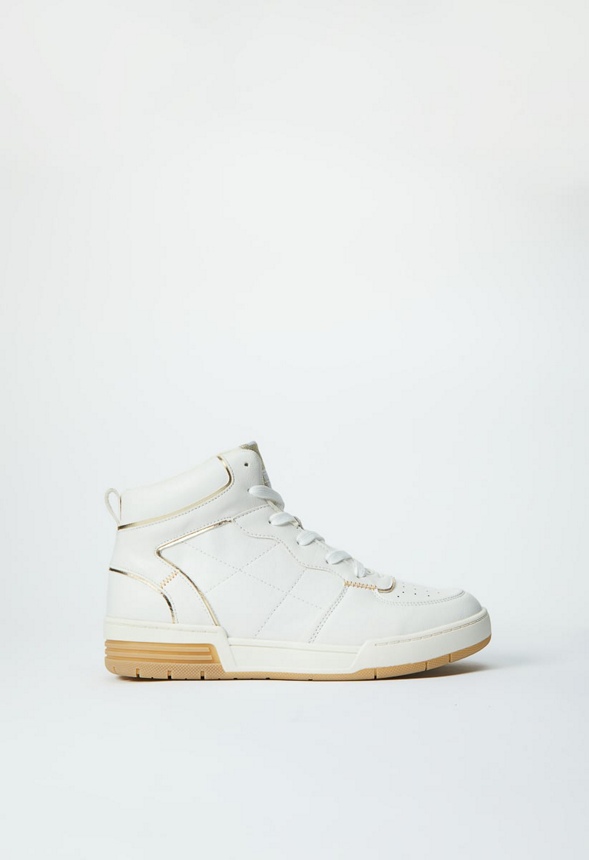 Terra High Top Sneaker in Bright White - Get great deals at JustFab