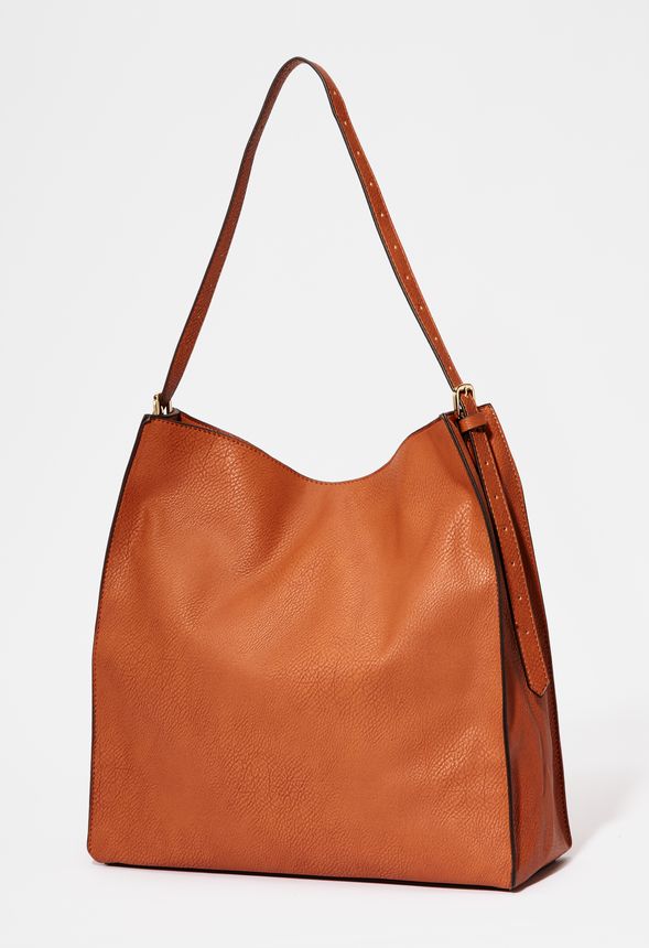 Take Hold Shoulder Bag in Cognac Get great deals at JustFab