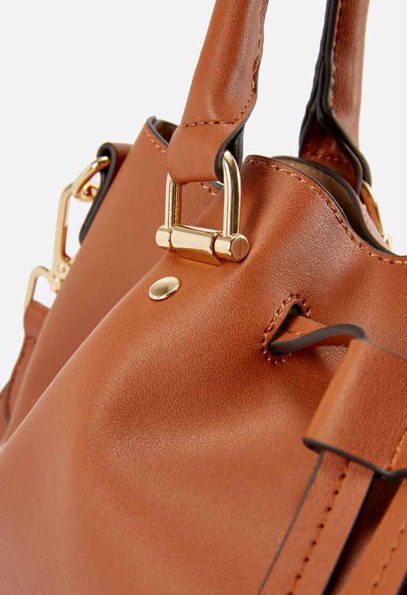 Camilla Shoulder Bag In Cognac Get Great Deals At Justfab 