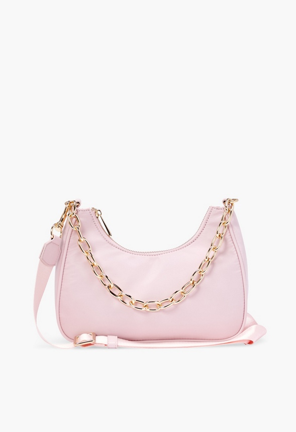 Shoulder Bag With Nylon Strap Bags & Accessories in CHALK PINK - Get ...