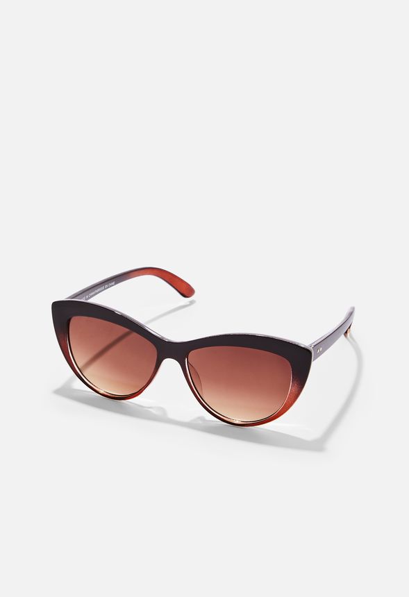Throwing Shade Sunglasses Accessories in Brown - Get great deals at JustFab