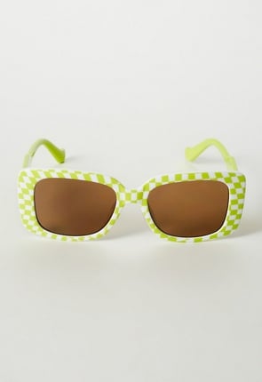 Checkered Frame Sunglasses