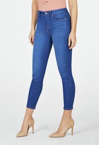 High Waisted Ankle Grazer Jeans in BRIGHT BLUE - Get great deals at JustFab