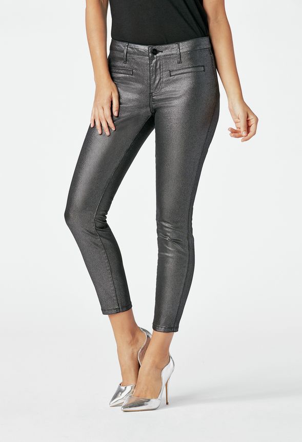 black ankle grazer jeggings