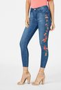 Embroidered Ankle Grazer Jeans
