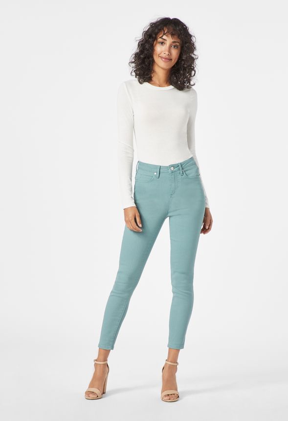 High-Waisted Ankle Grazer Jeans