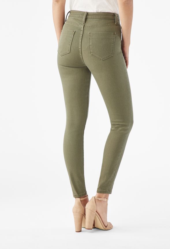 High-Waisted Signature Skinny Jeans