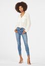 Skinny Ankle Grazer Jeans With Embroidery