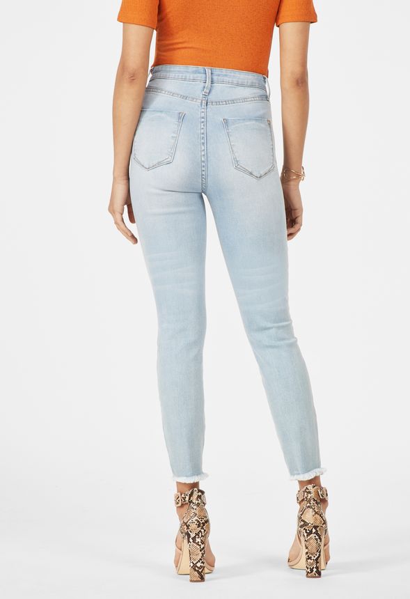 High-Waisted Skinny Ankle Grazer Jeans